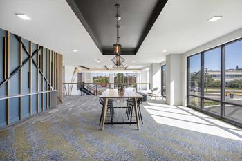 Lounge with courtyard views